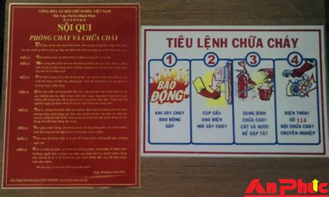 Nội quy tiêu lệnh PCCC 3 loại bảng thông dụng nhất hiện nay