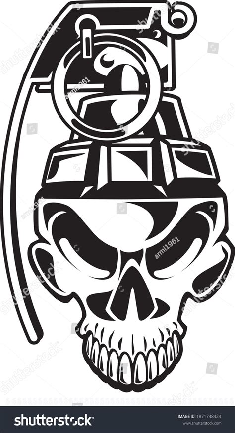 1307 Grenade Skull Images Stock Photos And Vectors Shutterstock