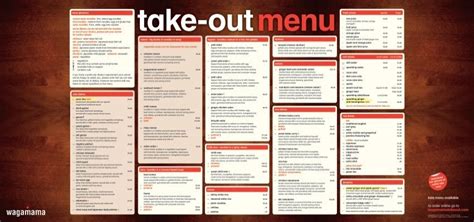 Wagamama Edinburgh Takeaway Menu Edinburgh Menus