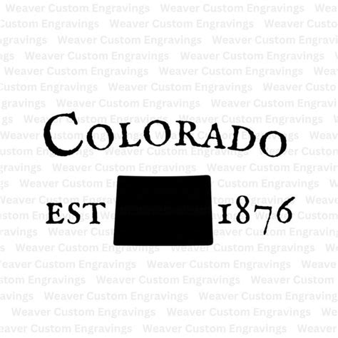 Colorado Silhouette Stencil Etsy