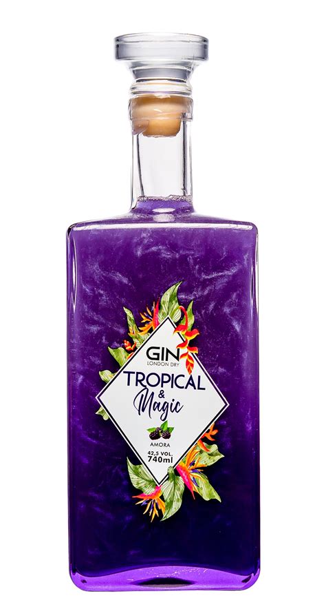 Gin Tropical And Magic Amora 740ml Imigrantes Bebidas