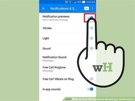How To Turn Off Facebook Messenger Notifications With Pictures