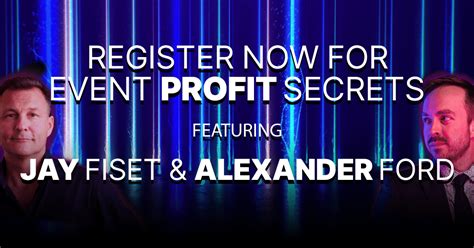Event Profit Secrets - Make More in a Weekend Than You Did Last Year ...