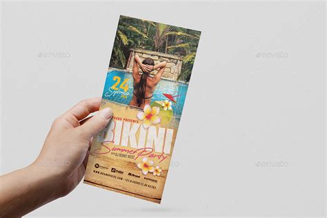 Bikini Party Flyer Print Templates GraphicRiver