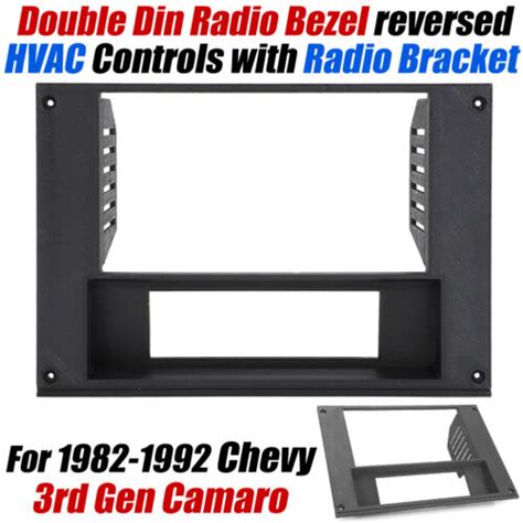 For Chevy Camaro Double Din Radio Bezel Reversed Hvac Controls W Radio