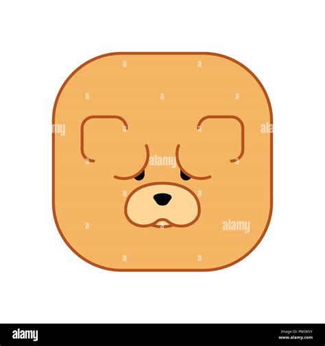 Chow Chow Face Dog Head Vector Illustration Stock Vector Image And Art