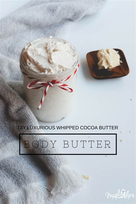 Luxurious Whipped Cocoa Body Butter Maple Alps