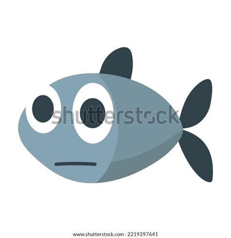 Isolated Fish Vector Icon Emoji Emoticon Stock Vector (Royalty Free ...