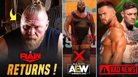 OMG Brock LESNAR RETURNS On WWE Raw Mark Henry LEAVING AEW