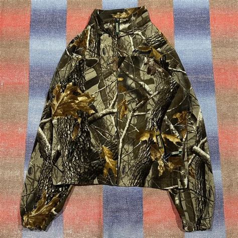 Vintage Y K Camo Zip Up Remington Fleece Size Depop