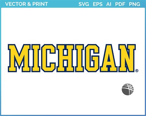 Michigan Wolverines - Wordmark Logo (1996) - College Sports Vector SVG
