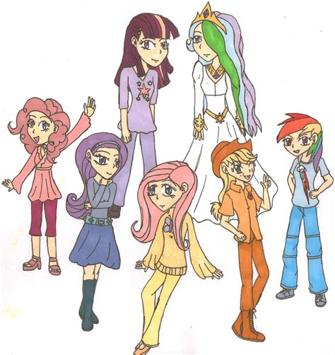 Mlp Characters As Humans By Majesticillusion On Deviantart