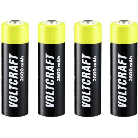 VOLTCRAFT Endurance Batteria Ricaricabile Stilo AA NiMH 2600 MAh 1 2