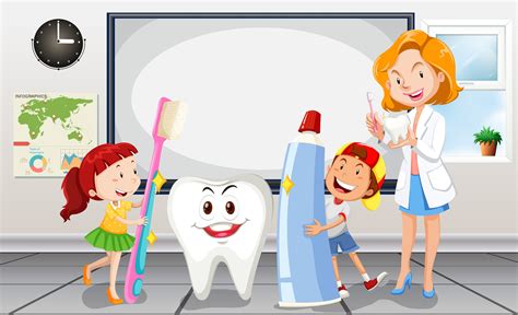 Children and dentist in the room 304118 Vector Art at Vecteezy