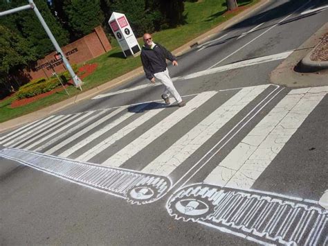 25+ Unbelievable Pedestrian Crossing Street Art - Architecture & Design