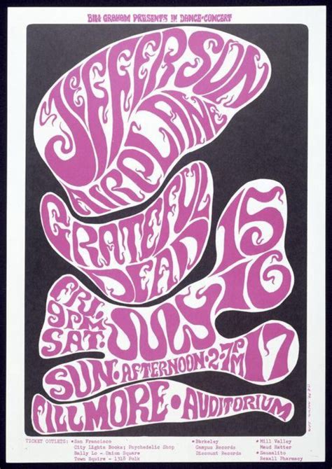 Jefferson Airplane Psychedelic Poster No 41 Wilson Wes Vanda Explore The Collections