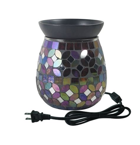 Electric Mosaic Glass Wax Melt Warmer Candle Fragrance Oil Tart Melter For Home China Wax Melt