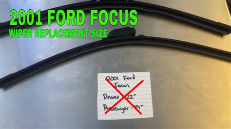 🚗 🚕 2001 Ford Focus Wiper Blade Replacement Size 🔴 Youtube