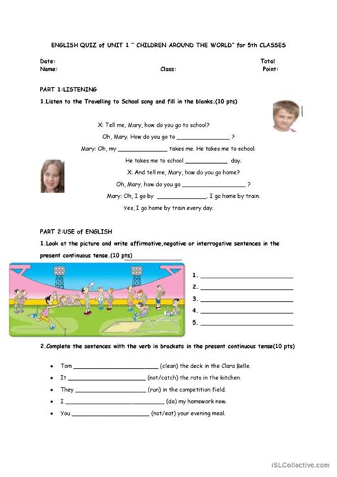 Quiz English Esl Worksheets Pdf Doc