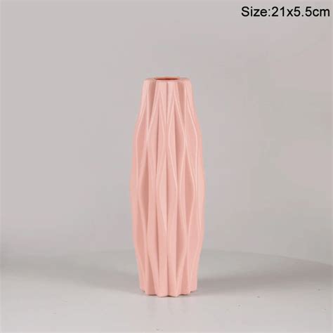 Nordic Flower Vase Imitation Ceramic Plastic Flower Vase Pot Home