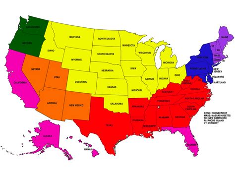 Large Detailed Regions Map Of The Usa The Usa Large Detailed Regions Images