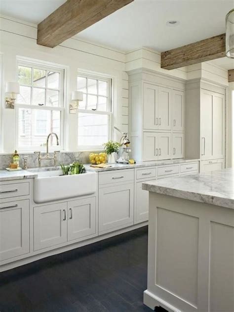 70 Amazing Farmhouse Gray Kitchen Cabinet Design Ideas