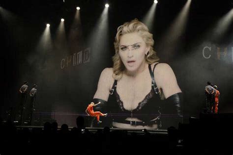 Madonna Performs Live During Her First Mdna Concert On Her World Tour