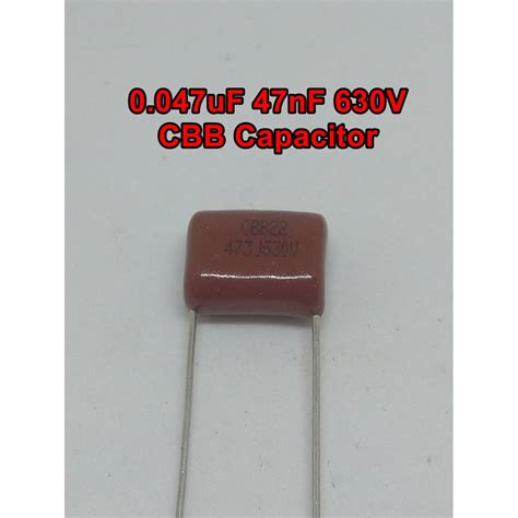 20 ชน 0 047uF 47nF 473J 630V ตวเกบประจ CBB capacitor Shopee