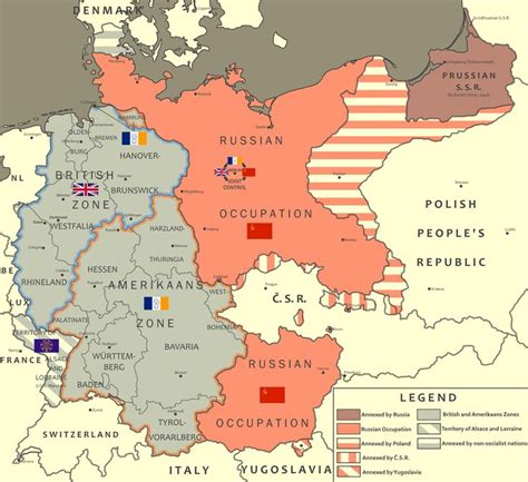 Alternate Partition Of Germany After A Different Ww2 [anglo Dutch America Timeline