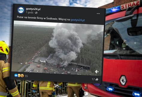 Wielki pożar w Wielkopolsce Nad halą unosi się ogromny dym