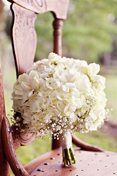 White Hydrangea Bridal Bouquet White Wedding Bouquets Hydrangea Bridal Bouquet White