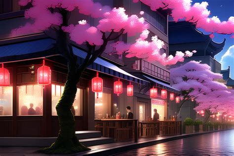 Anime style illustration of a street in tokyo by artistgemini23 ...