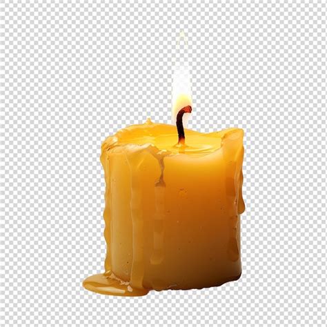 Premium Psd Candle Isolated On White