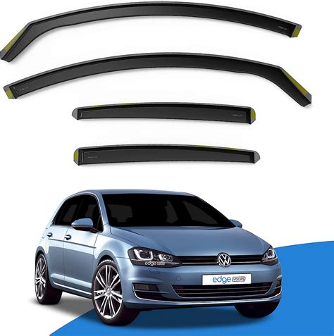 EdgeVisors Wind Deflectors Set Fits VW GOLF MK7 2012 2020 5 Door