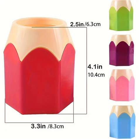 Pencil Shaped Pen Holders Desk Cute Pencil Storage Organizer Temu Australia