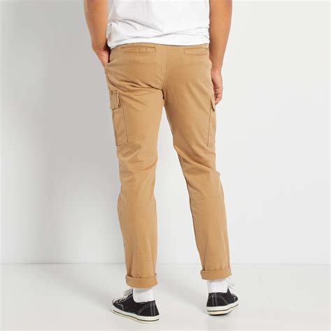 Pantalón cargo skinny Hombre talla S XXL BEIGE Kiabi 20 00