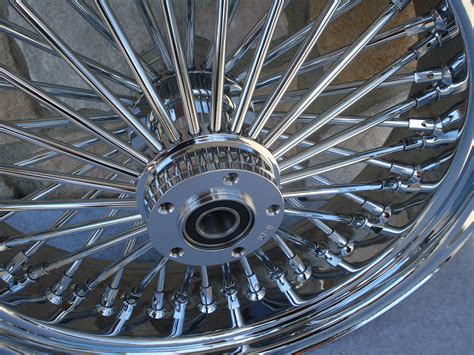 X Ultima Chrome Fat Spoke Rear Wheel For Harley Softail Fxst