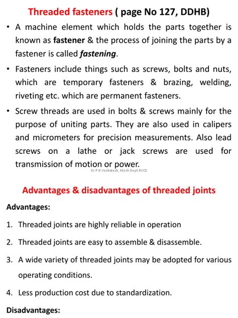 Threaded Fasteners | PDF | Screw | Building Engineering