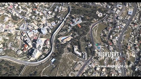 Aj4k 030 Aerial 4k Footage Of Jerusalem The Separation Wall In Abu