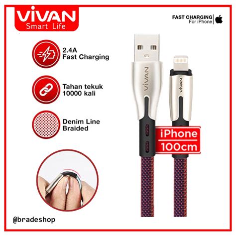 Jual Kabel Data Vivan Lightning Fast Charging Btk L A Meter