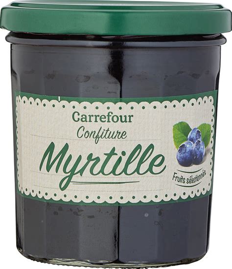 Confiture Myrtille Carrefour 370 G