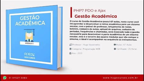 Gestão Acadêmica Aula 01 Introdução ao Curso YouTube