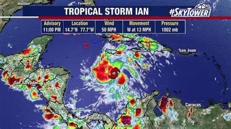 Tropical Storm Ian Forecast To Become Hurricane Sunday As It Tracks Toward Florida Fox 13