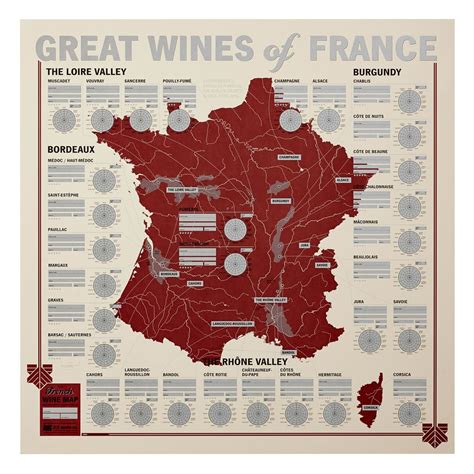 Great Wines of France: Unique Wine Tasting Map > North Mountain Supply