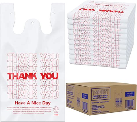 Amazon Acypaper Thank You T Shirt Bags Count Plastic T