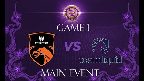 Tnc Predator Vs Team Liquid Game Bo The International Main