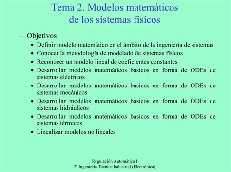 Pdf Tema 2 Modelos Matemáticos De Los Sistemas Físicos · Excitadoras