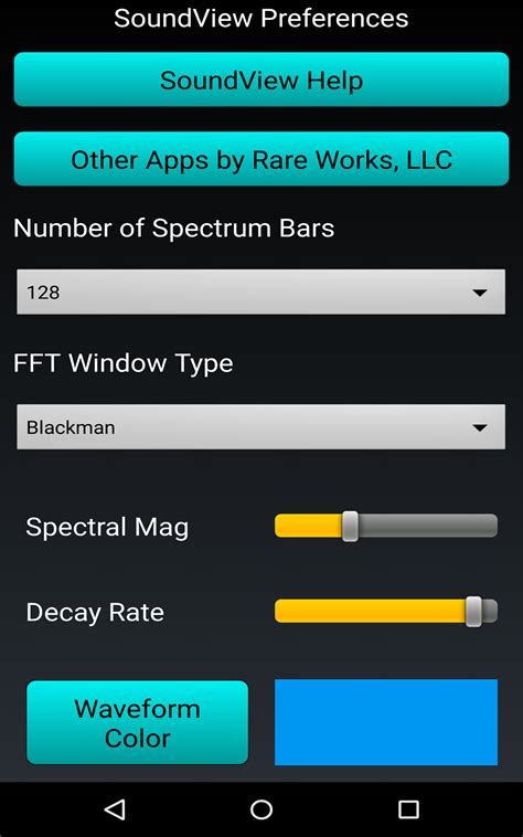 Soundview An Audio Spectrum Analyzer Uk Appstore For Android