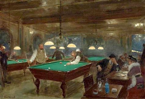 The Billiard Party Painting Jean Georges Béraud Oil Paintings