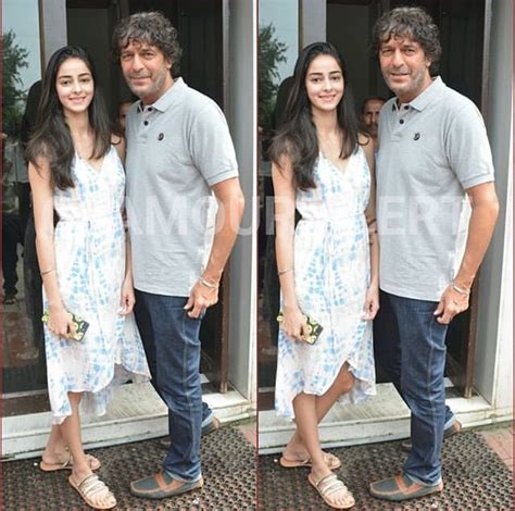 Ananya With Her Father Chunky Pandey For More Follow Me As Anurag